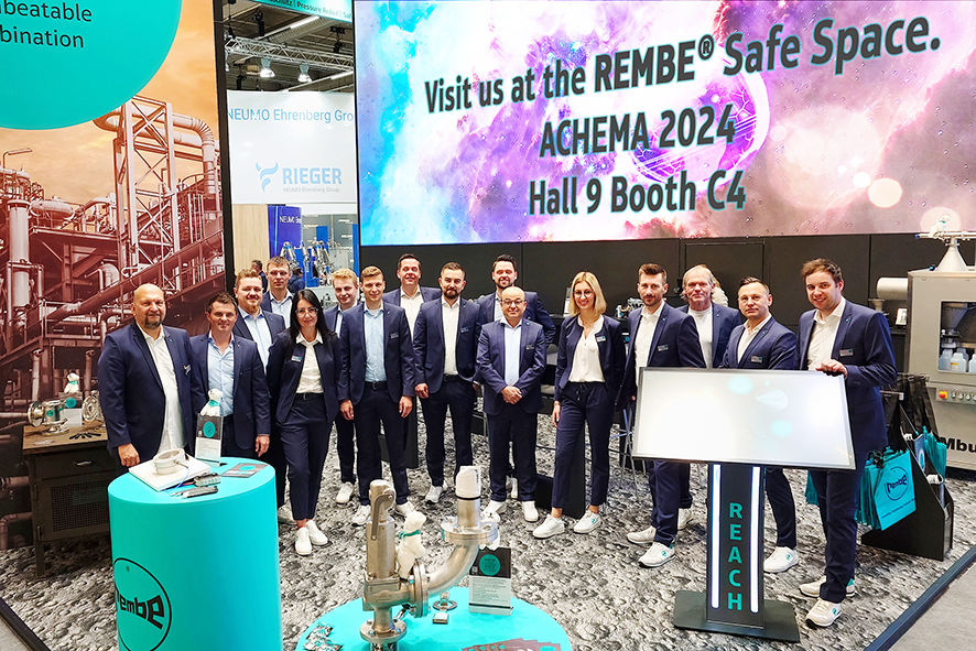 REMBE ACHEMA 2024 Messestand RFM RGB